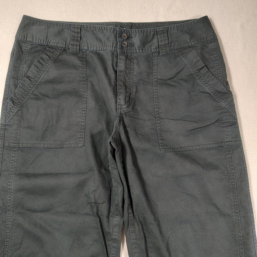 Columbia Capri Pants Womens Size 8 Black Cotton Blend Stretch Outdoor Utility - Picture 2 of 12